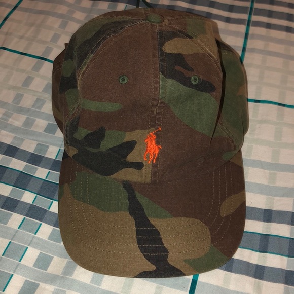 Designer Ralph Lauren Camo Baseball Hat 